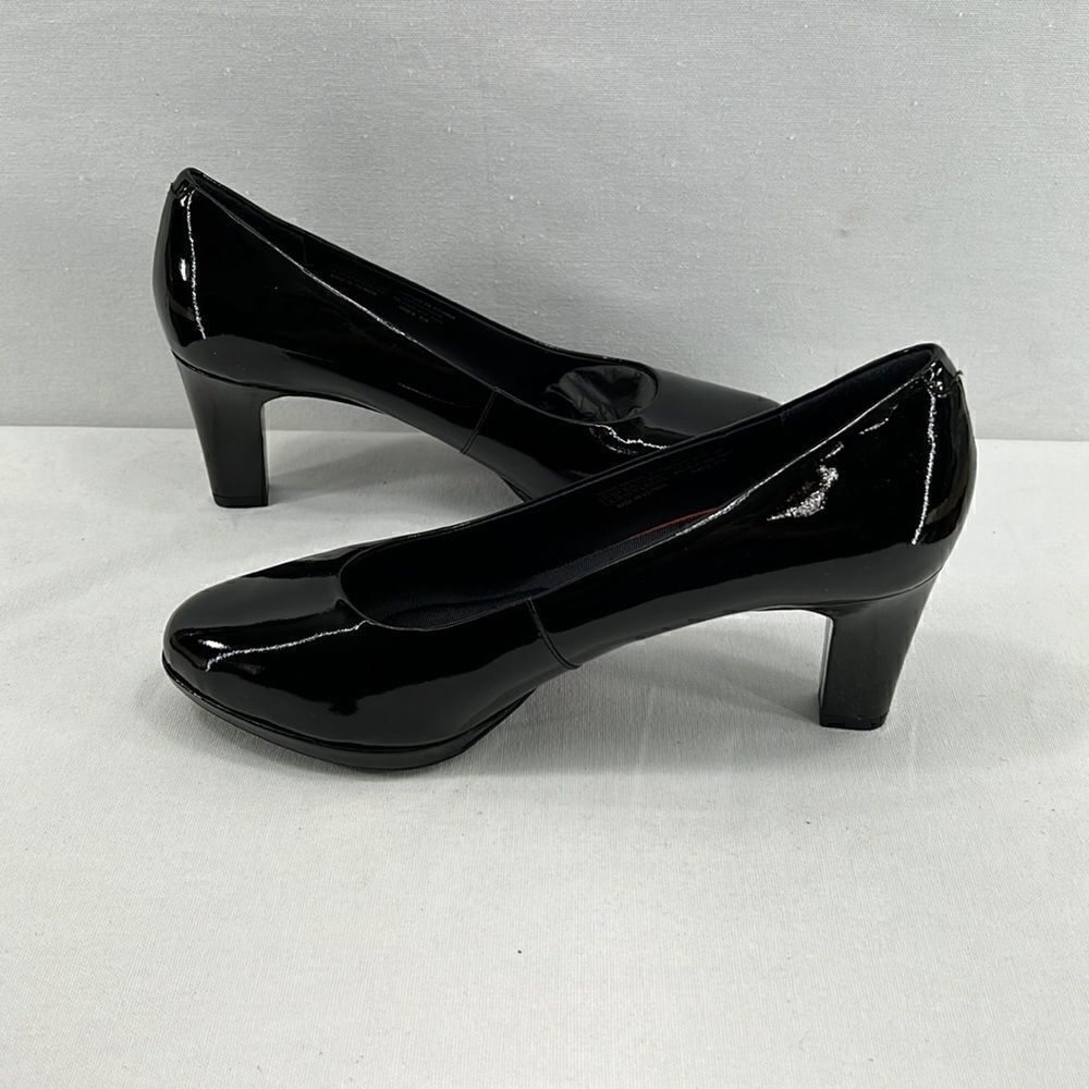 Rockport Total Motion Leah Pumps- Black Patent Leather- Size 9W- NIB - Picture 4 of 7